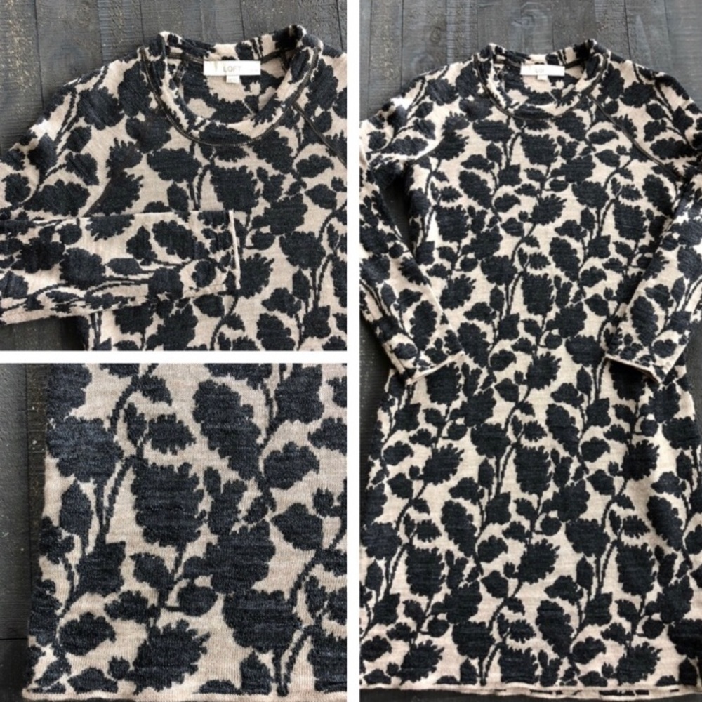 Patterned Wool Sweater dress